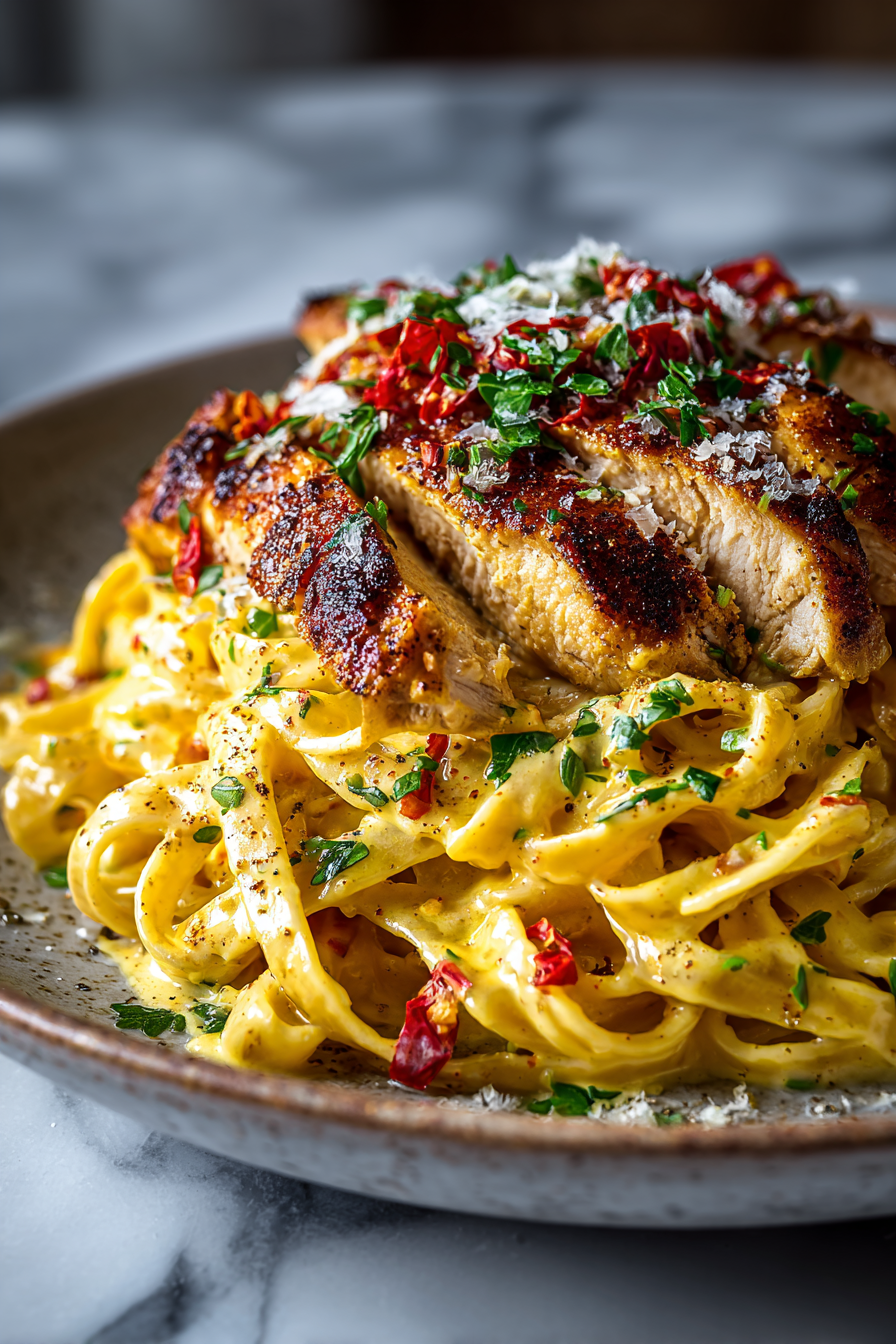Creamy Cajun Chicken Linguine