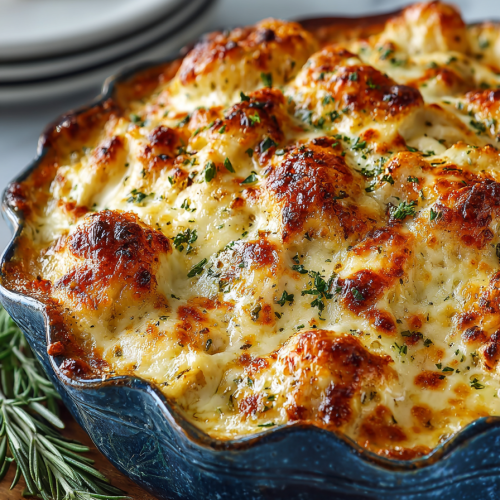 Creamy Garlic Parmesan Chicken Dinner Bake