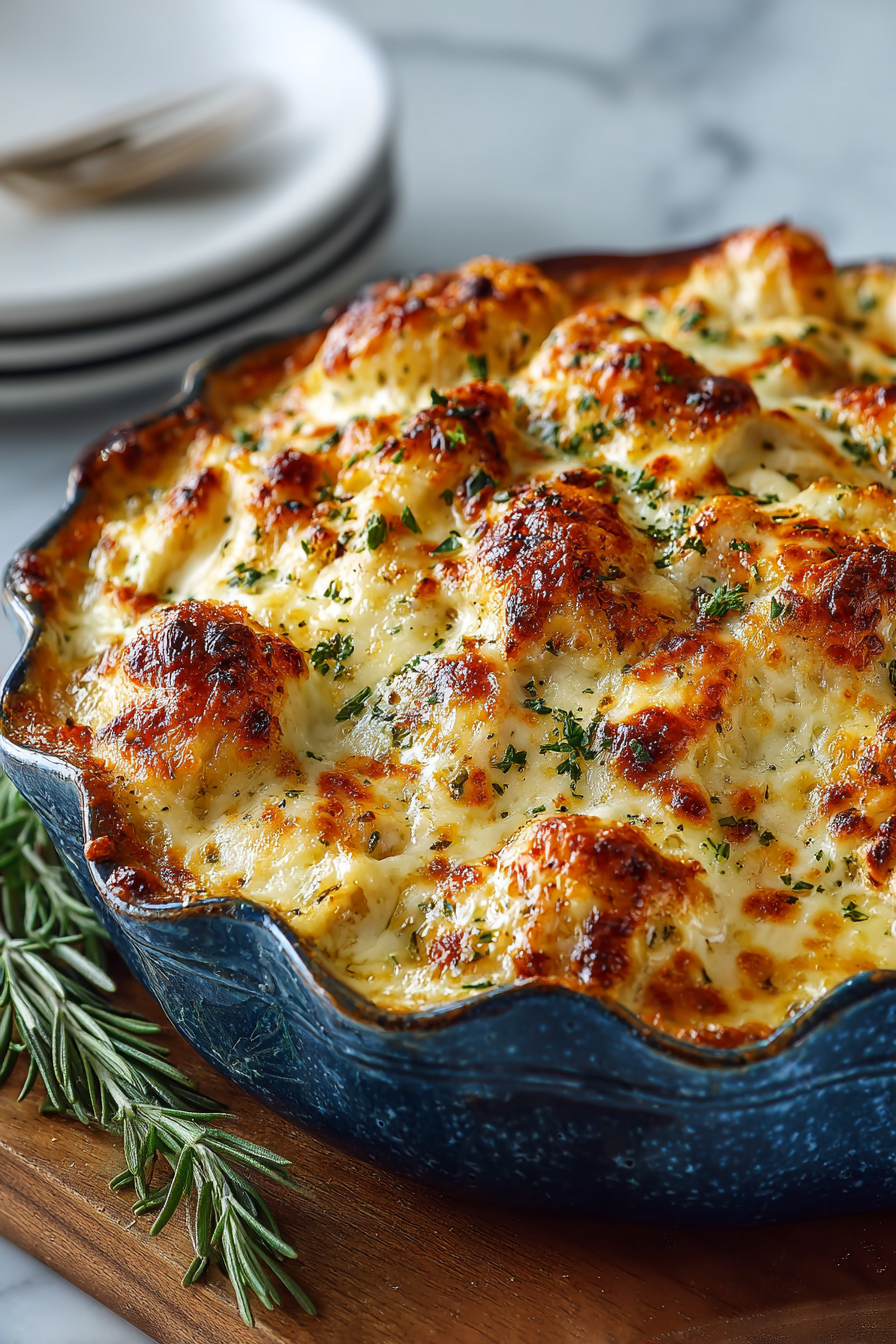 Creamy Garlic Parmesan Chicken Dinner Bake