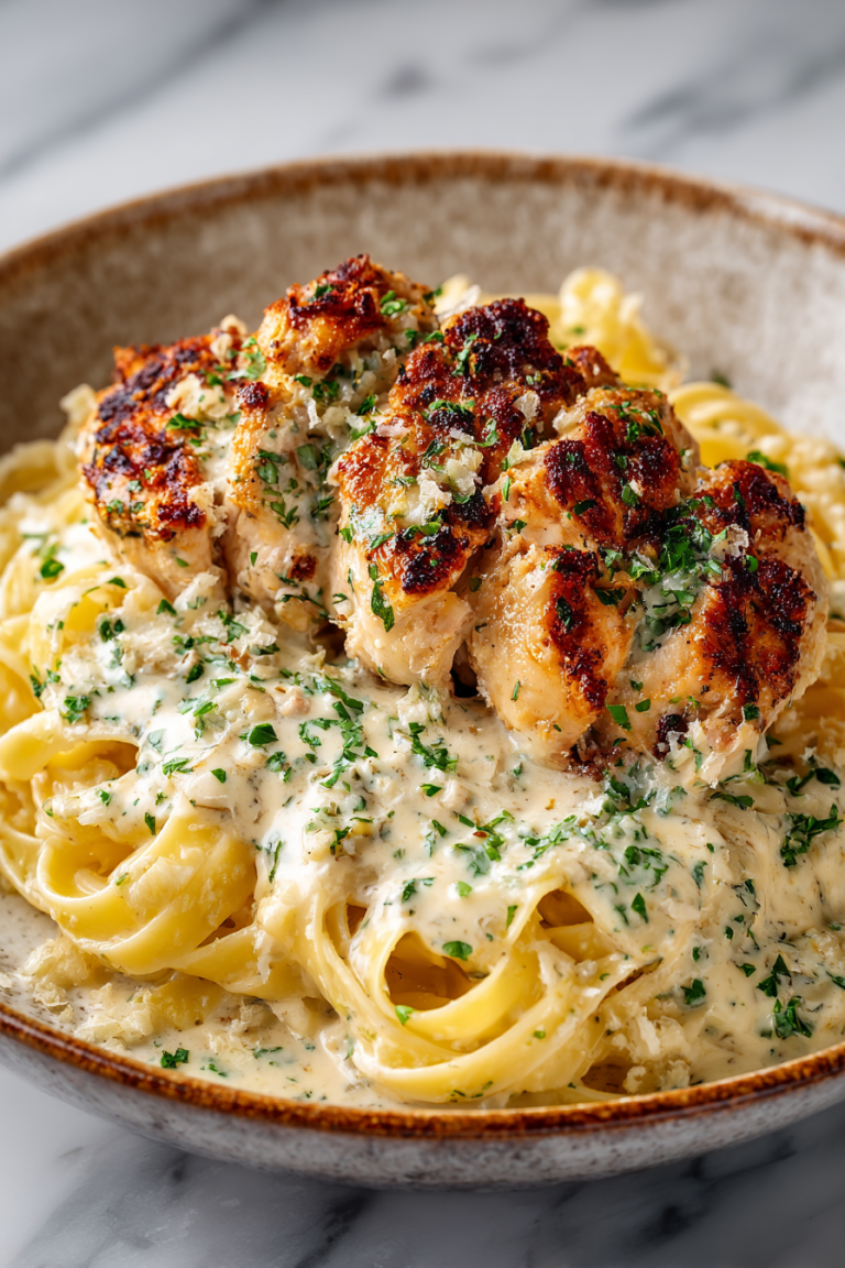 Creamy Garlic Parmesan Chicken Dinner