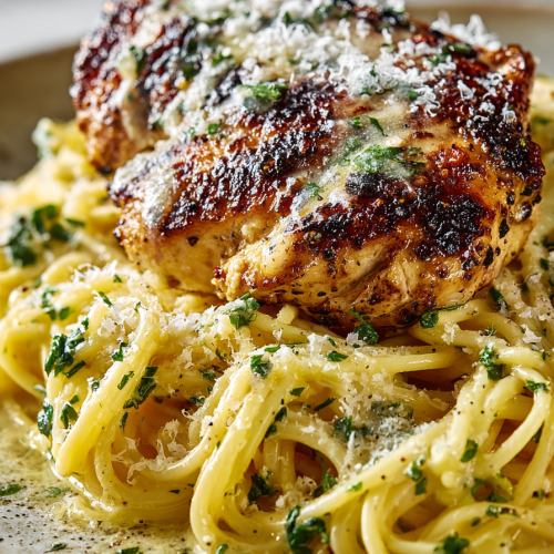 Creamy Garlic Parmesan Chicken Dinner