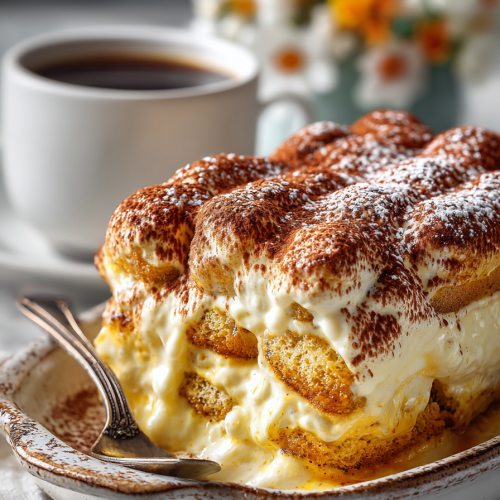 Creamy Pumpkin Italian Ladyfinger Dessert