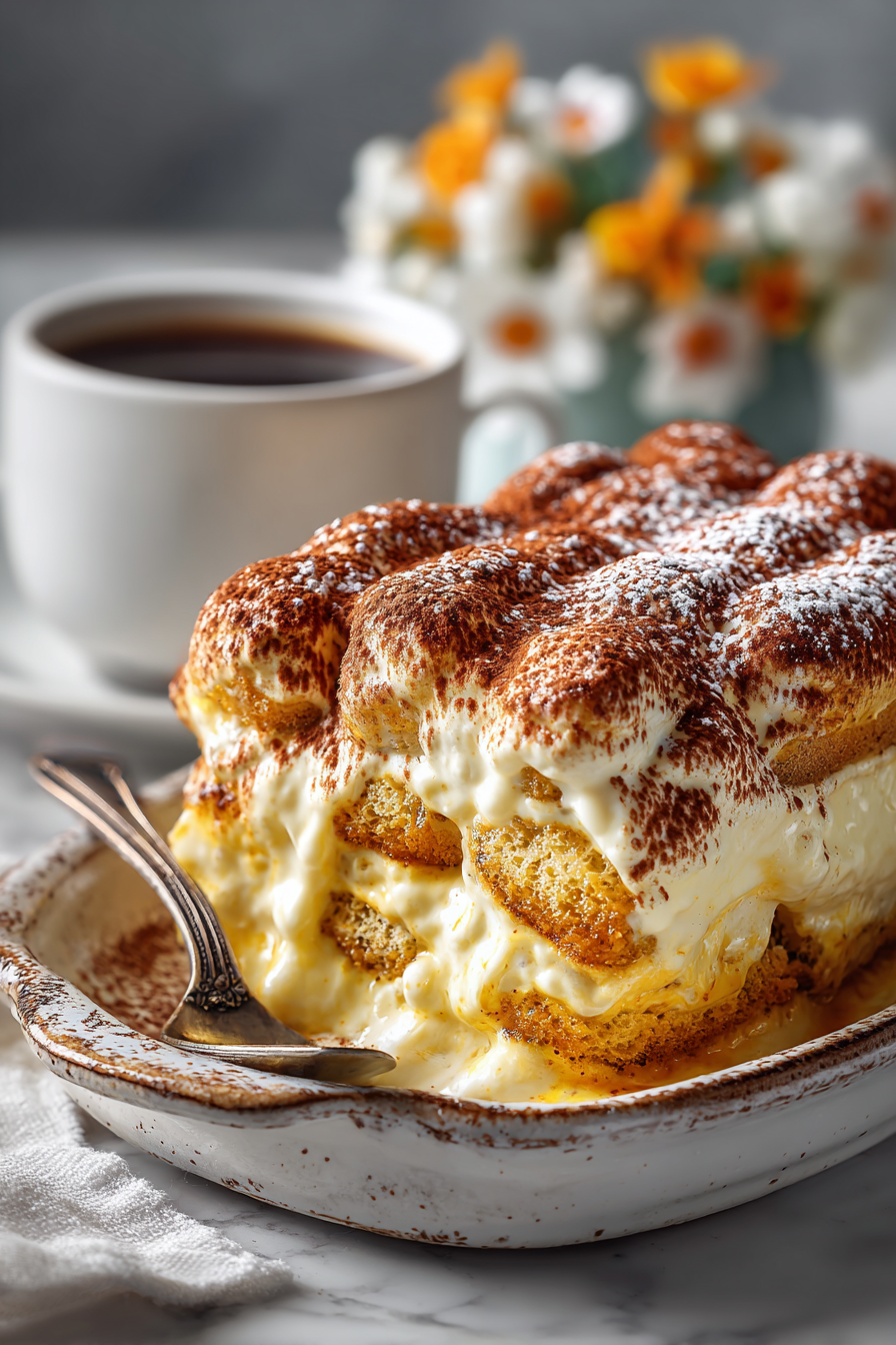 Creamy Pumpkin Italian Ladyfinger Dessert