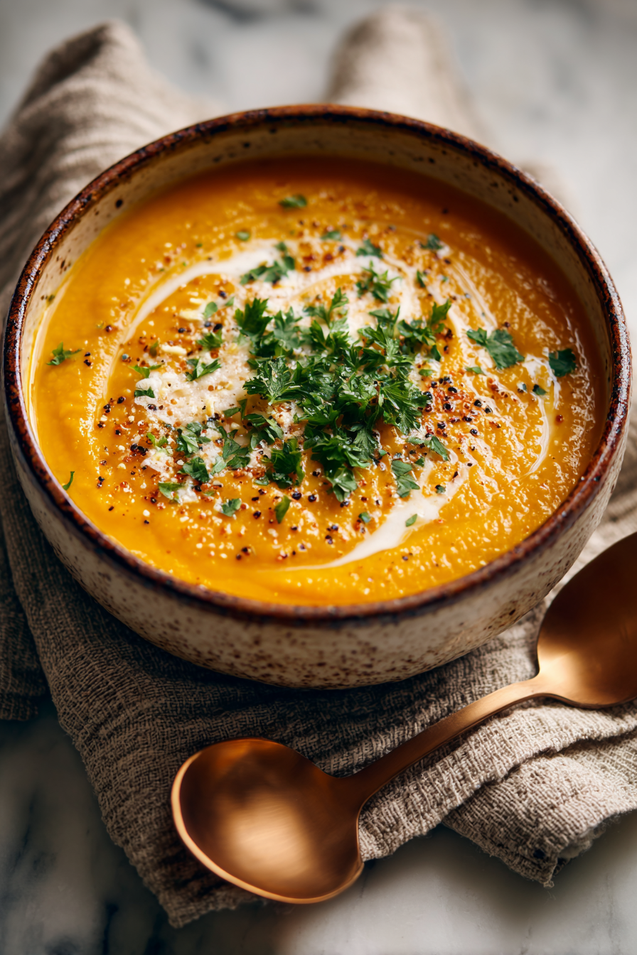 Creamy Red Lentil Butternut Squash Dinner