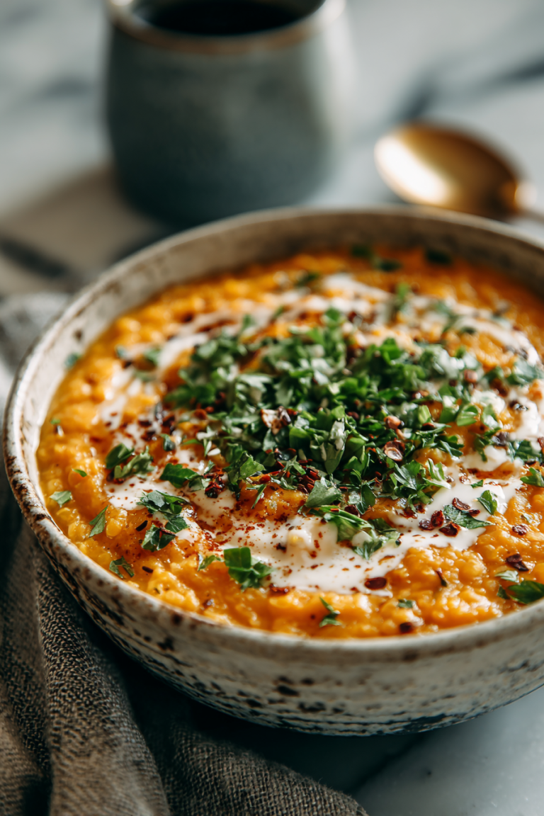 Creamy Red Lentil Dinner in 30 Minutes