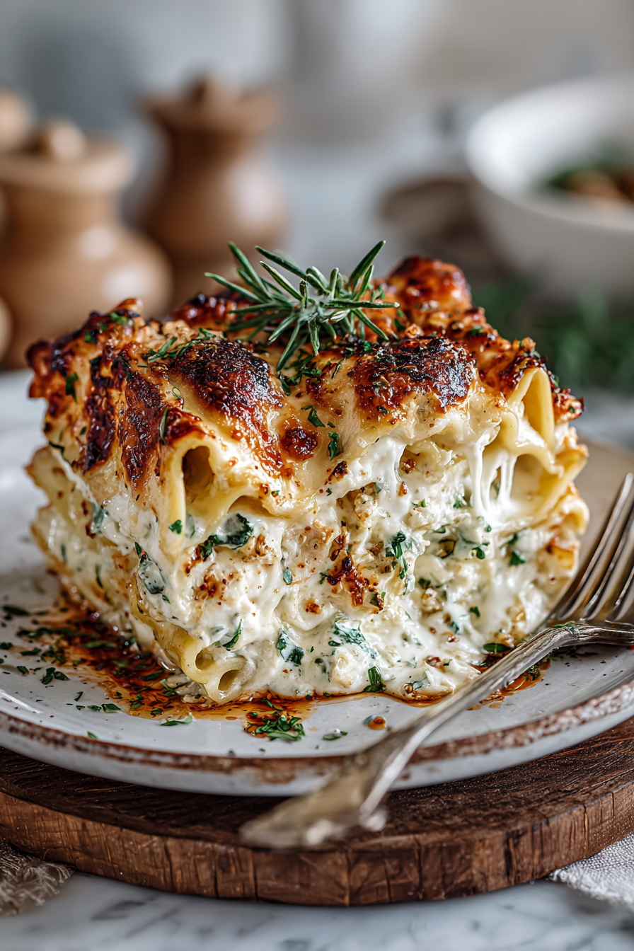 Creamy Seafood Lasagna Roll Recipe