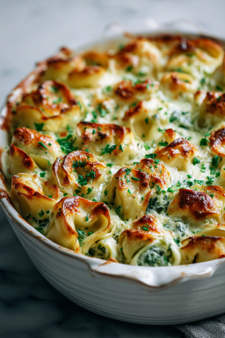 Creamy Tortellini Dinner Bake