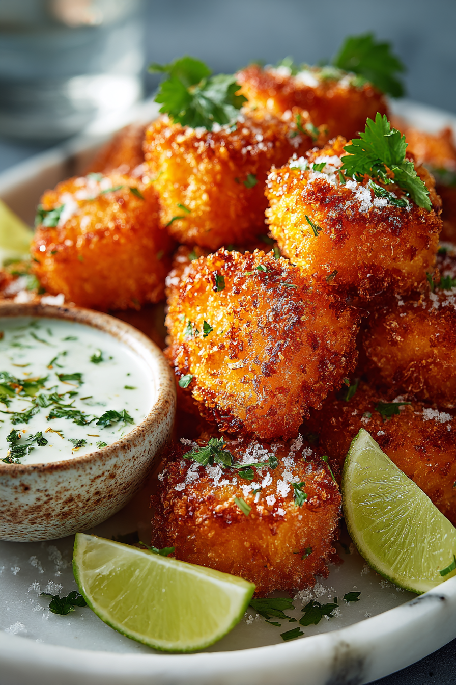 Crispy Bang Bang Salmon Bites