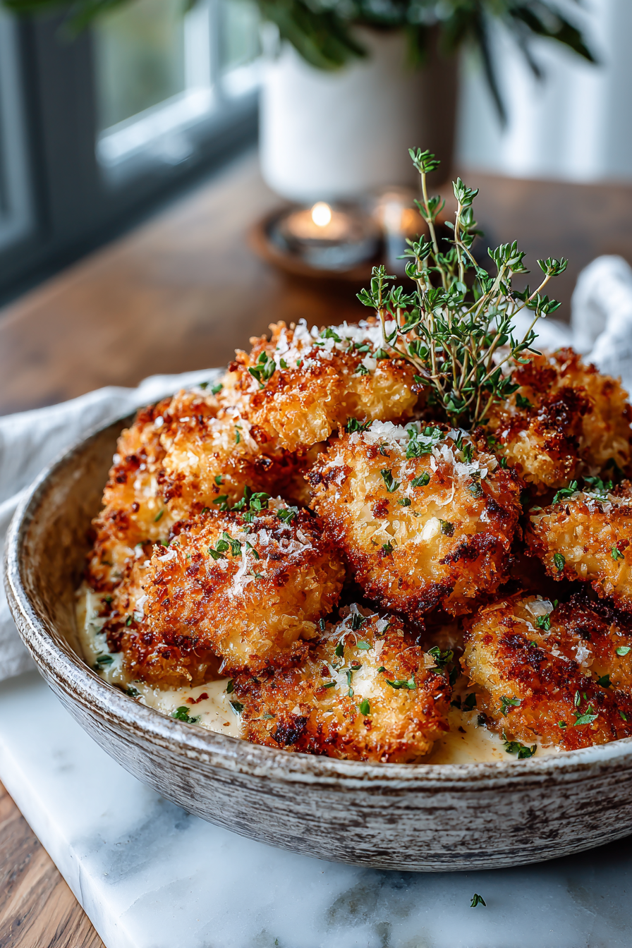 Crispy Parmesan Chicken Bites