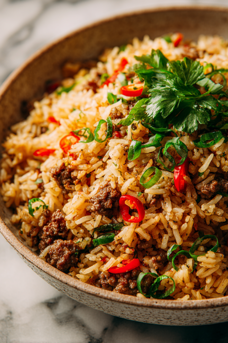Dirty Rice with Ground Beef