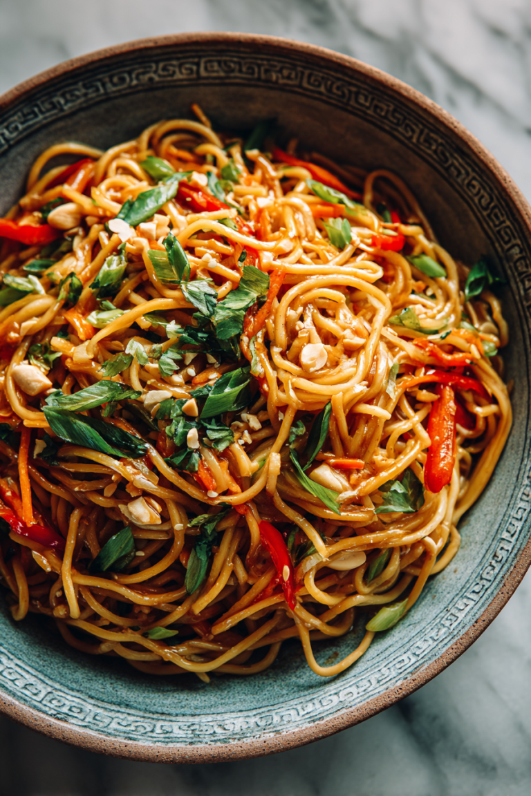 Easy 5-Minute Peanut Chili Noodles