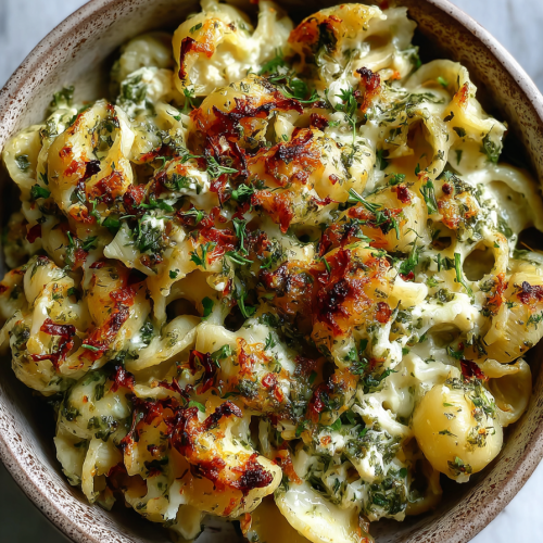 Easy Baked Feta Pasta with Pesto