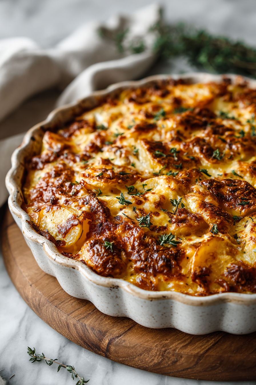 Easy Cowboy Bean and Potato Casserole