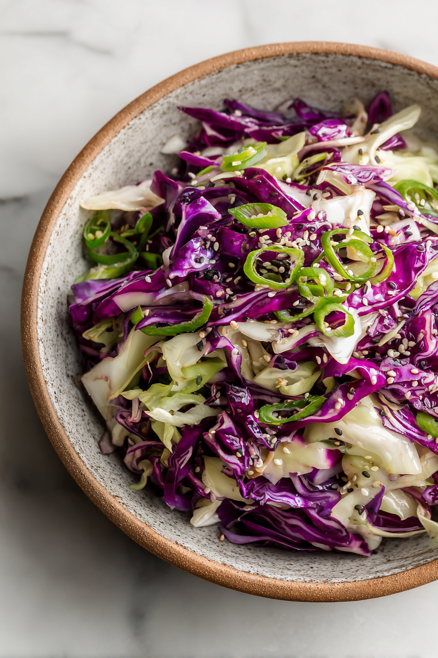 Easy Crunchy Asian Cabbage Salad