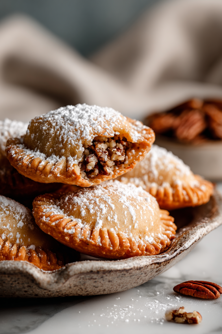 Easy Deep Fried Pecan Pies