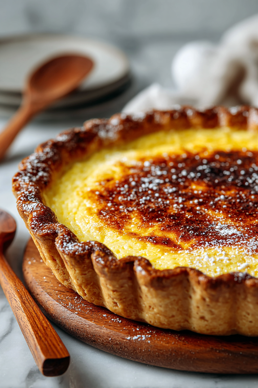 Easy Egg Custard Pie Recipe