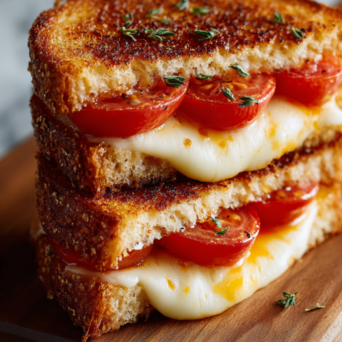 Easy Grilled Cheese and Tomato Dinner