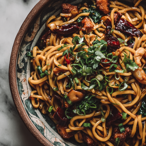 Easy Kung Pao Noodles