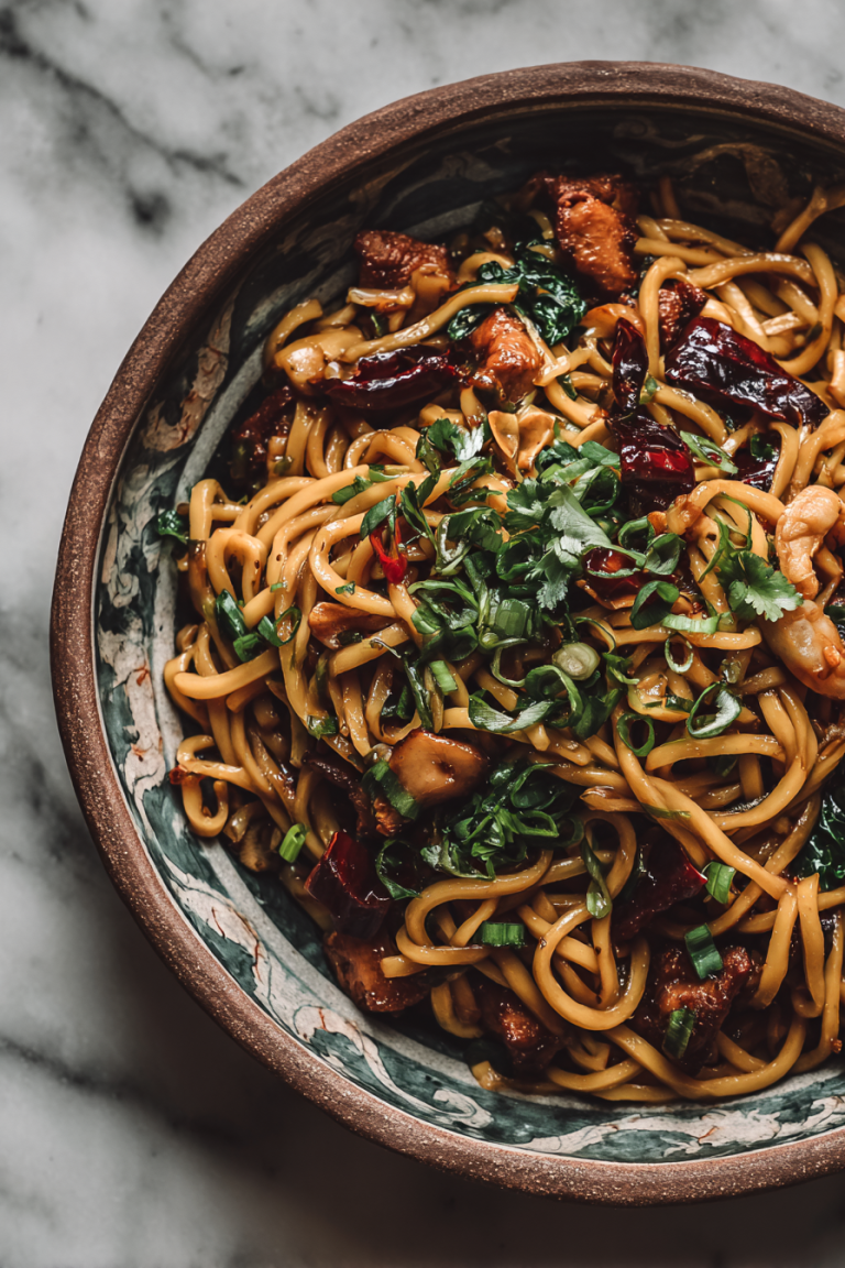 Easy Kung Pao Noodles