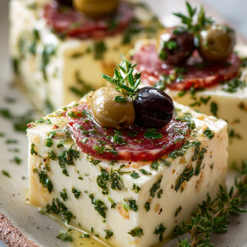 Easy Marinated Cheese Appetizer