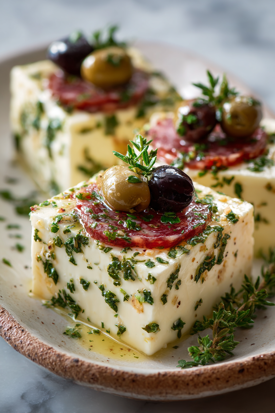 Easy Marinated Cheese Appetizer