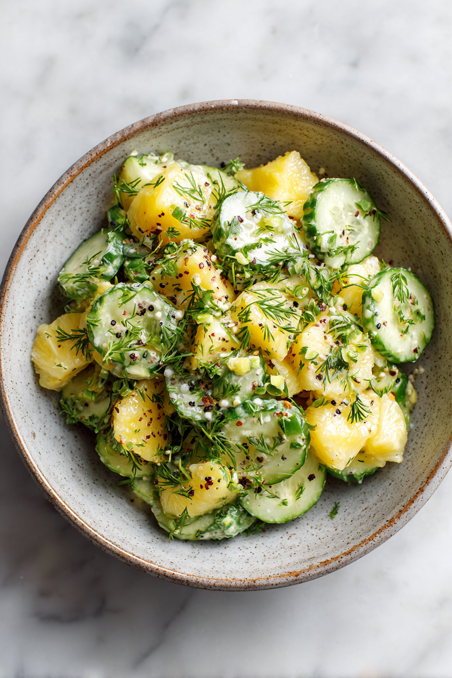 Easy Pineapple Cucumber Salad
