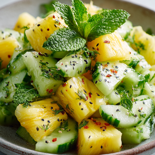 Easy Pineapple Cucumber Salad