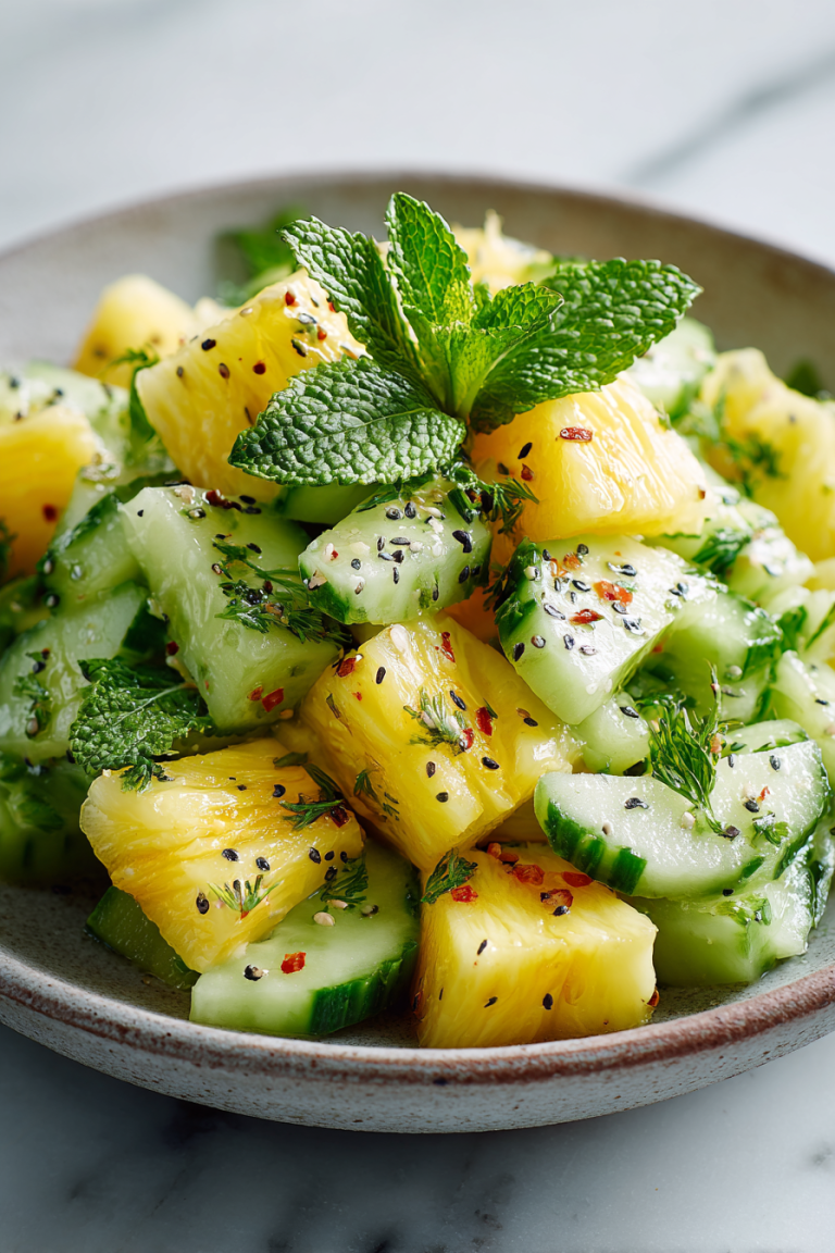 Easy Pineapple Cucumber Salad