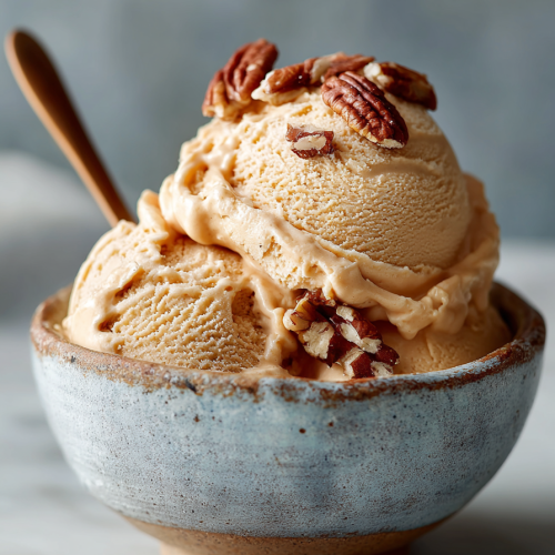 Easy Pumpkin Pecan Frozen Yogurt