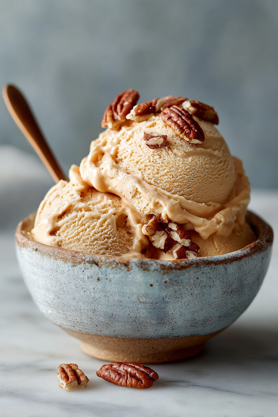 Easy Pumpkin Pecan Frozen Yogurt