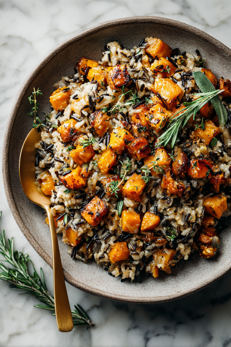Easy Pumpkin Wild Rice Dinner