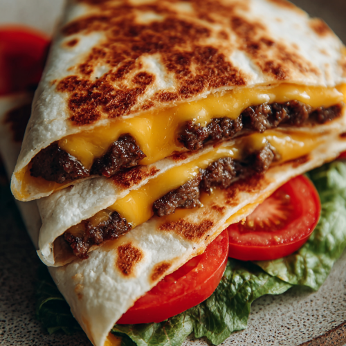 Easy Smashburger Quesadillas