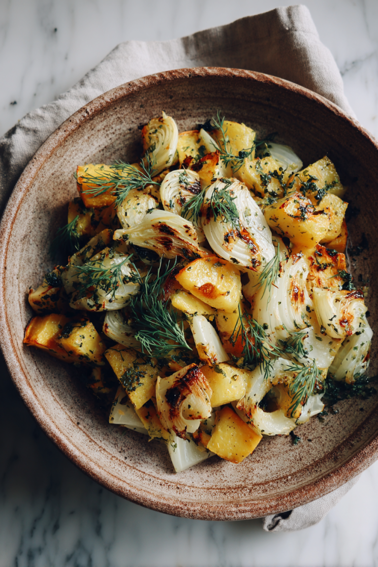 Easy Squash and Fennel Dinner with Caramelized Apple