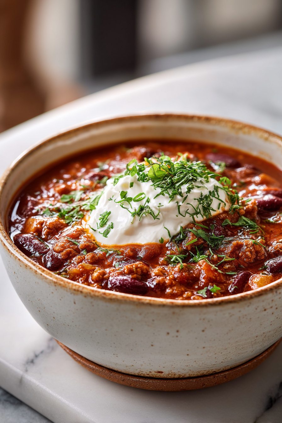 Easy Turkey Burger Chili Recipe