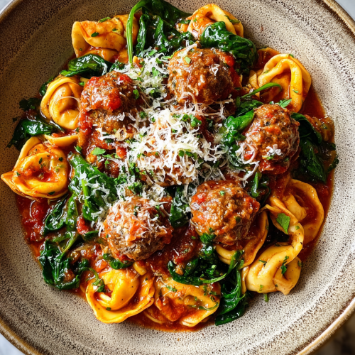 Easy Turkey Meatball Tortellini Dinner
