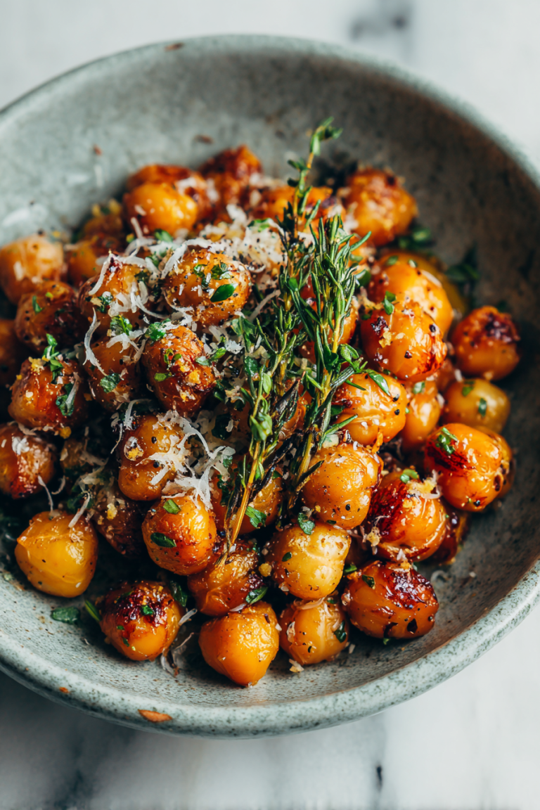 Easy Vegan Garlic Chickpea Dinner