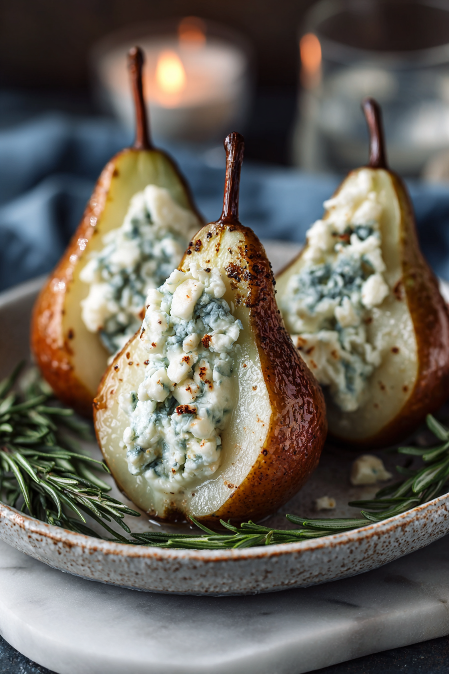 Elegant Blue Cheese Stuffed Pears Recipe