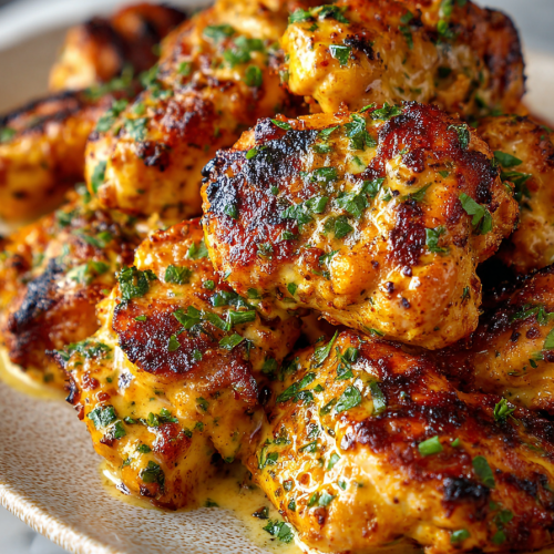 Garlic Butter Chicken Dinner Bites