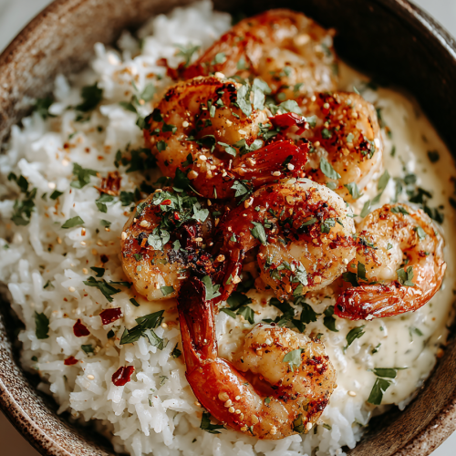 Garlic Butter Shrimp Bowl Recipe