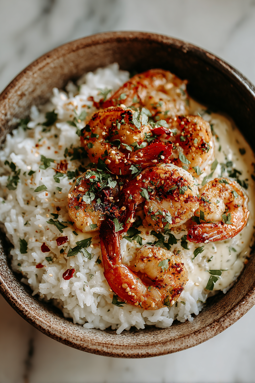 Garlic Butter Shrimp Bowl Recipe