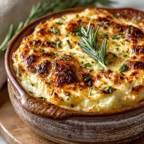 Garlic Chicken Mashed Potato Casserole