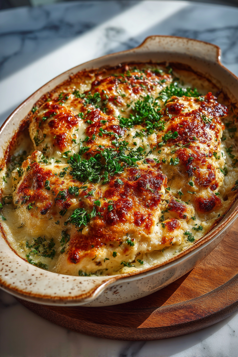 Garlic Parmesan Chicken Dinner Bake