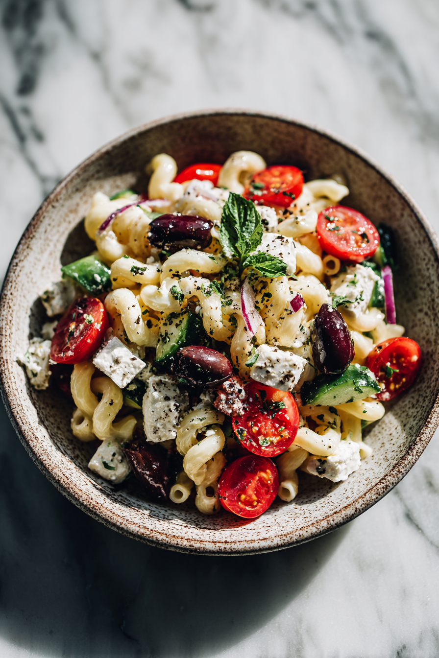 Greek Pasta Salad Recipe