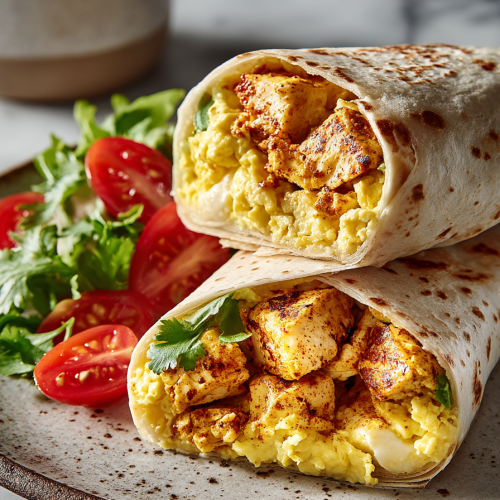 High Protein Breakfast Burritos