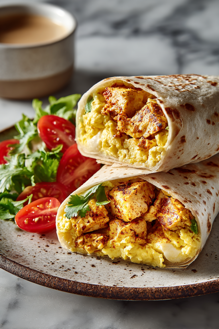 High Protein Breakfast Burritos