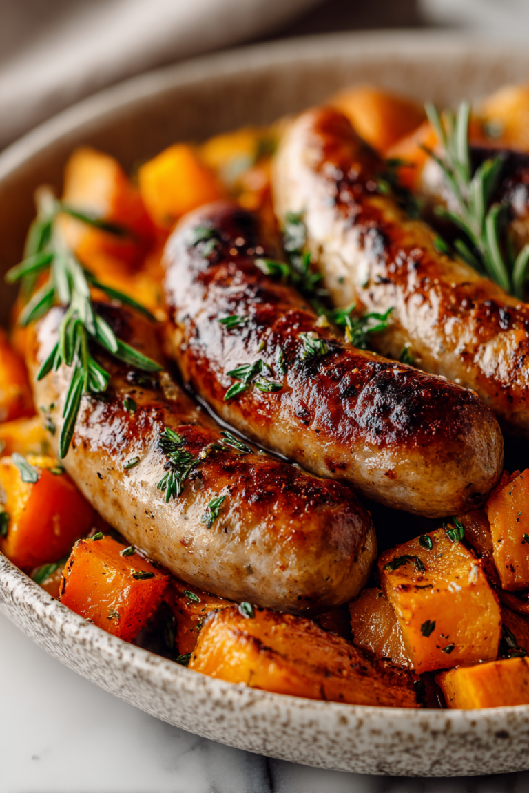 Honey Garlic Sausage Sweet Potatoes