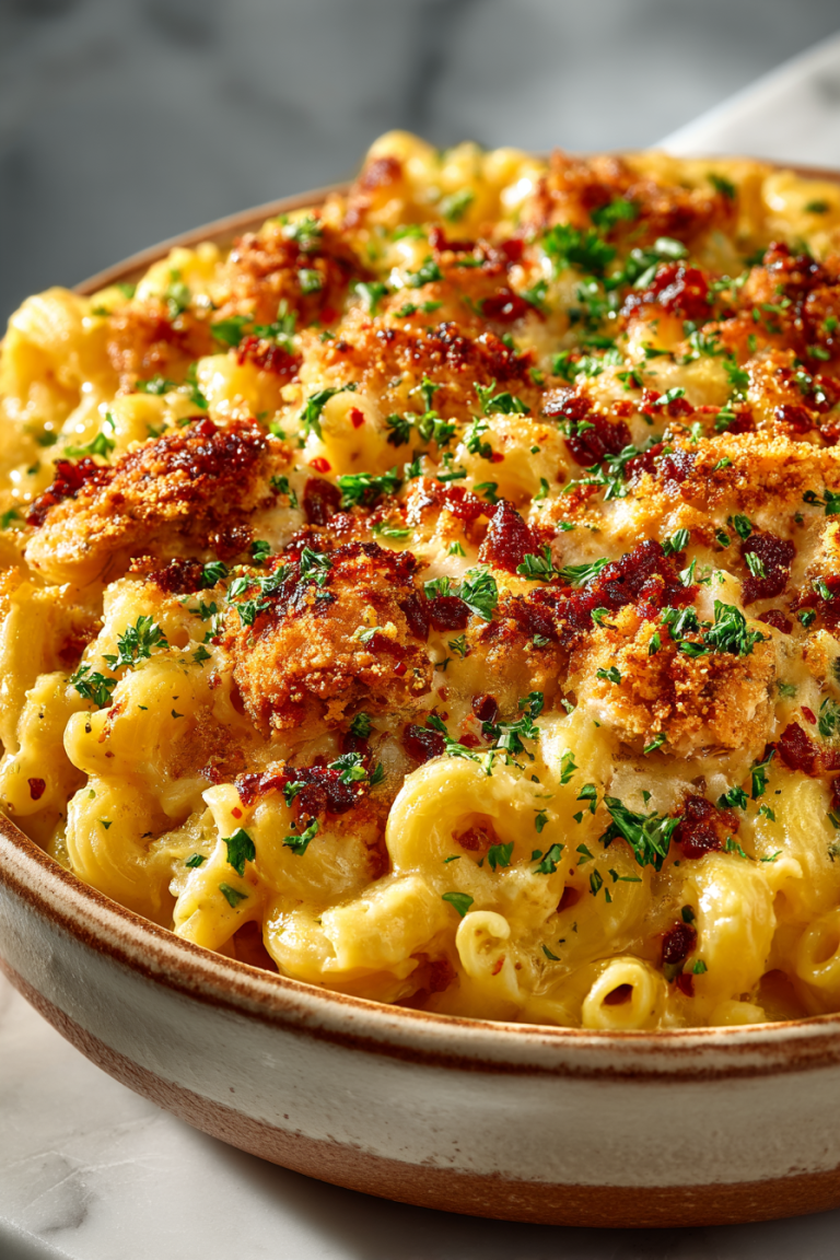 Hot Honey Chicken Mac and Cheese