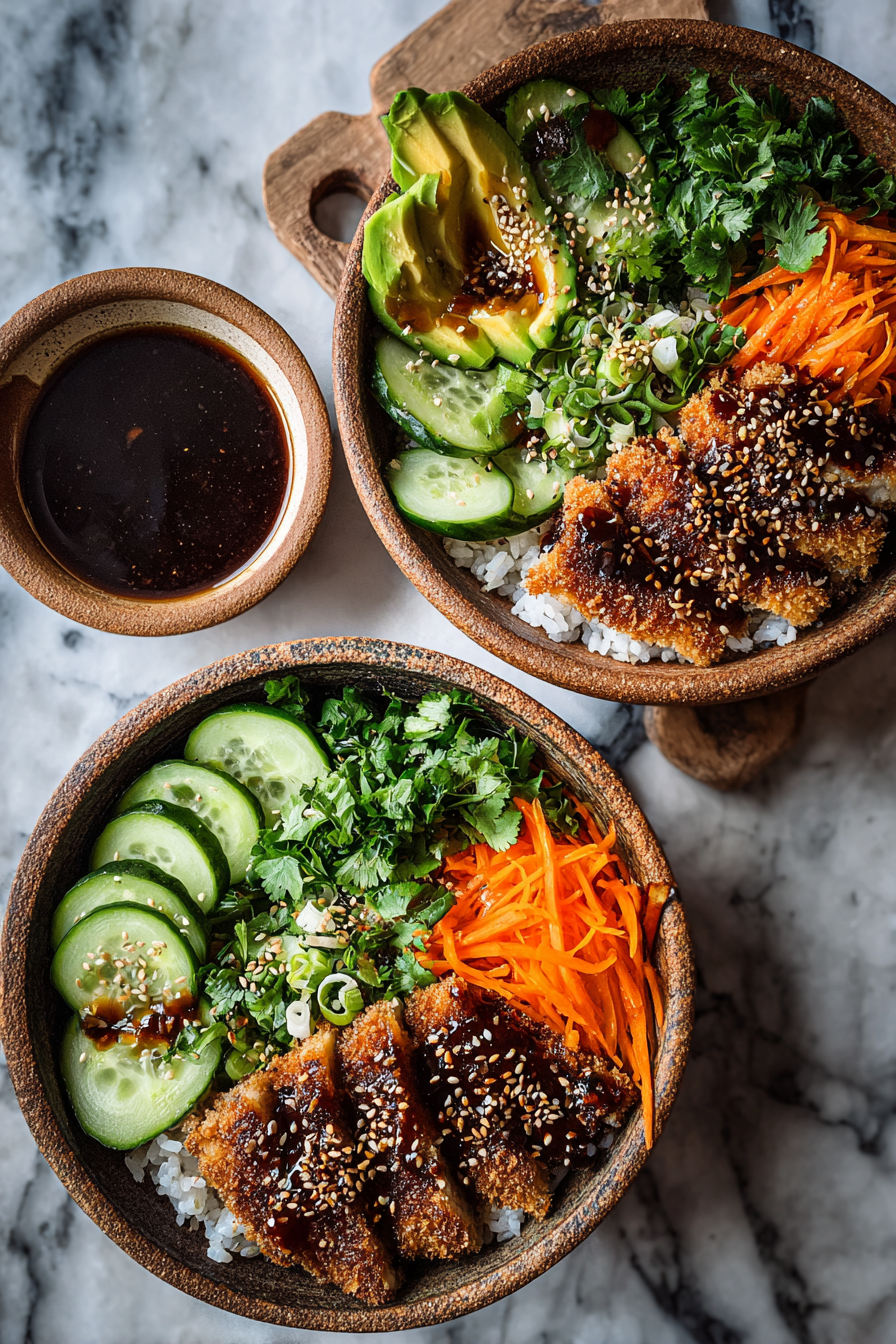 Irresistible Katsu Bowls with Tonkatsu Sauce