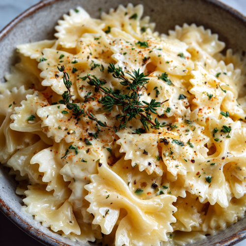 Mac and Cheese with Bow Tie Pasta