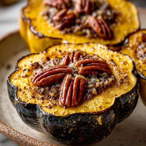 Maple Pecan Acorn Squash Recipe